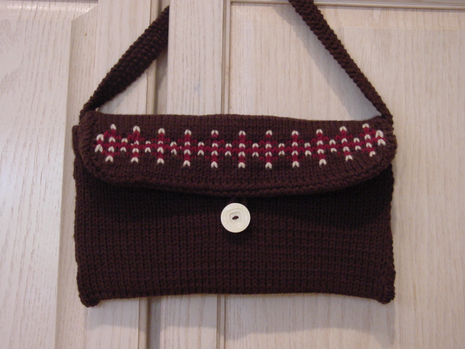 Fair Isle purse completed - August 2009