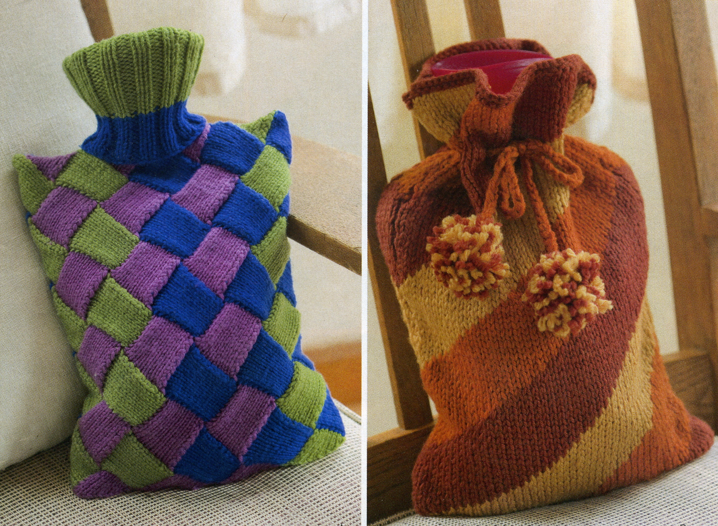 hot-water bottle covers in knit picks catalog