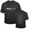 Man Cave T-Shirt with Man Laws on Back